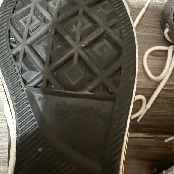 Converse all star size 10 men or 12 woman grey/black/white - used - Picture 5 of 5